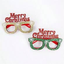 9 chiếc ly trang trí Giáng sinh thiết kế ngẫu nhiên 2025, khung hình ông già Noel và người tuyết hoạt hình, đồ dùng tiệc Giáng sinh, Halloween, trang trí Halloween - Nhiều màu - Xem 2