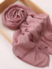 1pc Large Size Soft Breathable Solid Modal Edged Hijab Headband For Abaya Veiled Clothes - Multicolor - View 28