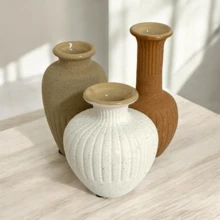 Kit 3 Mini Textured Decorative Ceramic Vases Mart - Mini florero - Ver 2