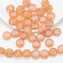 30 Peças Contas Espaçadoras de Cristal de Vidro Coloridas Eletrodepositadas no formato de Pirulito Candy de 12mm e Golfinho de 11*16mm, Material de Artesanato de Joias DIY para Colar, Pulseira, Brinco, Presentes de Feriados e Aniversário