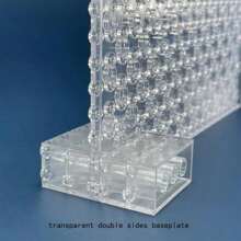 32*32 Dots Base Plates Transparent Small Particle Building Block Plate Single Side DIY Bricks ABS Plastic Assembly Plate Child Toy Winter Gifts Color Block Color Blocks ,Mini Bricks ,Building Brick ,Plastic Kid Plates