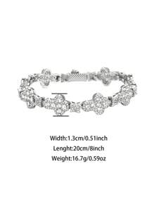 Cadena y pulsera de estilo hip hop con colgante de cruz y estrella de strass de 13mm unisex - collar de hip-hop - Ver 15