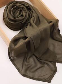 1pc Large Size Soft Breathable Solid Modal Edged Hijab Headband For Abaya Veiled Clothes - Multicolor - View 20
