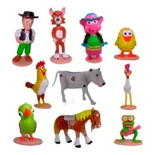 Figuras de acción en miniatura para decoración de la habitación de niños - Blanco - Ver 1