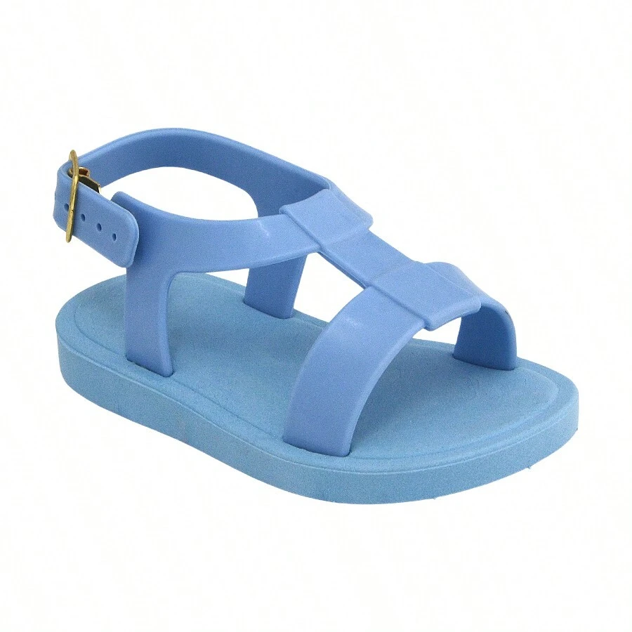 PLAIN BABY GIRLS BOYS SANDALS OPTION TO CUSTOMIZE - Màu xanh nhạt - Xem 1