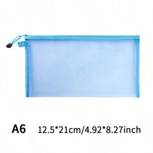 Pasta transparente para documentos de camada única/dupla, pasta de malha com zíper tamanho A4 para armazenamento de material escolar, organizador de arquivos de escritório, volta às aulas, volta às aulas, material escolar