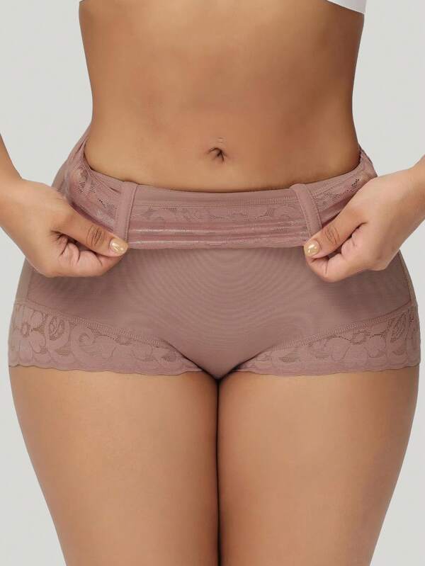 High Waist Tummy Control Panties Faja Shapewear Women Butt Lifter Body Shaper Double-Layered
