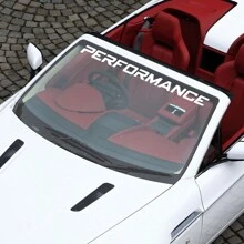 Auto Frontscheiben Aufkleber Grafiken, Performance Windschutzscheiben Dekor Aufkleber Vinyl DIY Folien Dekoration, Universell für Tuning Zubehör Audi BMW Benz Nissan Renault Chevrolet Dacia BYD GMC