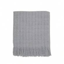 Premium Handmade Blanket 100% Cotton Large Sofa Cover Sofa Protector - 灰色 - 查看 3