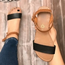 Huarache de Piso Básico para Dama - Negro - Ver 1