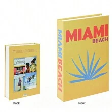 1pc Foldable Colorful Travel Series Decorative Book Ornament, INS Simulated Book Minimalist Desktop Decoration Prop Book Model Best Gifts