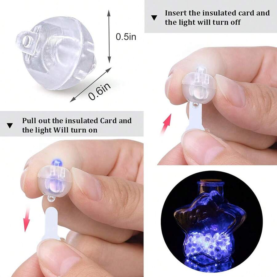 1 pieza 10 Luces LED de globo azul, blanco y de colores, luces de bola LED redondas, pequeñas luces LED para decoración de iluminación, adecuadas para actividades de fiesta interiores y exteriores, diversión boda festival cumpleaños Halloween Navidad suministros de fiesta