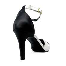 Mozione Women Heeled Sandals - Black and White - View 8