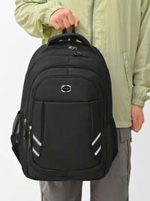 Business Casual Computer Bag Large Capacity Wear-Resistant And Mountaineering Bag Man Bag Students University Bag College Christmas School Backpack Book Bag Luggage Backpack School Pencil Case Gifts Outdoor Water-Proof Camping Hiking Black Bag Multi-Functional Vacation Bag Side Bags Gifts Bag Travel Essentials Summer Back To School Beach Bag Laptop Case The Sporty Life Summer Bag Spring Break Men Bag Pack Travel Bag Hiking Bag Weekend Bag Backpacks Travel Must Haves Large Bag School Supplies - Black - View 2