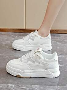 Gump Style Women Running Shoes, New Spring Arrivals, Casual White Sneakers, Versatile Platform Shoes, Thick Sole - Mihei - View 7