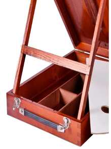 Mahogany Painting Easel Suitcase Case - Pratico Beautiful - 鏽棕色 - 查看 2