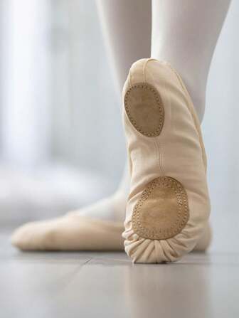 Canvas Dance Shoes For Women, Ballet Flats With No Lace For Dance, Match Leggings Yoga, Fitness