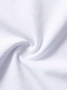 NEON DUSK 男士白色圆领卡通人物印花短袖T恤，休闲日常穿着 - 白色 - 查看 3