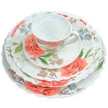 Dinner And Tea Set 20 Pieces 100% Full Glass Printed Dinner Set - 威尼斯 - 查看 7