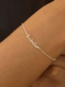 1Pc Personalized Name Bracelet, Custom Multiple Name Bracelet, Silver Bracelet For Mother, Family Name Bracelet, Mother's Day Gift, Gift For Mom