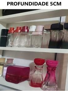 prateleira suporte para porta perfumes em mdf branco