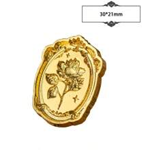 1 Pc Wax Sealing Stamp Head Special Shape Retro Cute Girl DIY Birthday Card Gift Creative Accessories Back To School,Back To School,School Supplies - Yellow - View 23