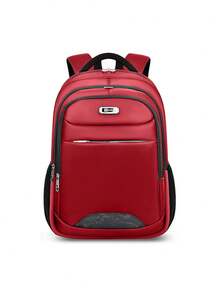 Unisex Backpack Water Resistant Waterproof Reinforced Steel Handle For Social School Travel Elegant Great Promotion Random Model Shipping - Màu Đỏ Sâu - Xem 8