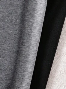 3pcs/Set Tween Girls' Cartoon Printed Warm Up Pants - Multicolor - View 4