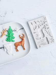 1 pieza Molde de silicona con diseño de crisantemo, molde de chocolate, herramienta de horneado para decoración de pasteles