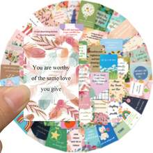 52-Pack Lunch Box Note Label Card Stickers, Inspirational Note Cards, Lunch Box Double Sided Inspirational Note Back To School Supplies, Classroom Mini Note Postcards, Great Gift - Multicolor - View 6