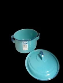 HIGH QUALITY PEWTER SMALL PUDDING DISH. - Blue - View 5