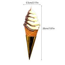 Modelo de helado de plástico, modelo de helado, modelo de comida falsa, decoraciones para accesorios de fotografía, decoraciones de la tienda - Multicolor - Ver 2