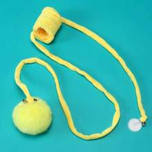 1pc Suction Cup Spring Plush Ball Pet Cat Toy, Interactive Cat Toys - Multicolor - View 12