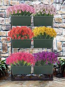 10pcs Artificial Decorative Plants, UV-Resistant Fake Greenery For Outdoor, High-Quality Anti-Oxidation Boston Fern Real Touch Realistic Fake Plants For Home/Kitchen/Room Decor, Wall Decor, Indoor/Outdoor Hanging Planters, Spring/Summer Garden Yard Decor, Halloween Decor, Home Decoration Artificial Flowers, Mother's Day & Valentine's Day Decor Gifts Birthday Graduation - Multicolor - View 8