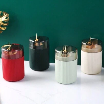 1pc Press Type Toothpick Tube, Luxury Toothpick Holder, Automatic Toothpick Dispenser, Convenient Home Toothpick, Toothpick Storage