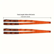 1 Set Curele Ergonomice Reglabile pentru Mutarea Mobilierului - Curele de Tensiune cu Frânghie Rezistente, Ajutor la Ridicare și Mutare pentru Transport Sigur - Consumabile Esențiale pentru Echipamente de Mutare a Casei - o marime - Vizualizare 5