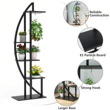 Tribesigns Flower Stand - Black - View 7