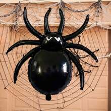 1pc 3D Spider Shaped Balloon, Extra Large Size, Halloween Party Decoration,Christmas - Multicolor - View 5