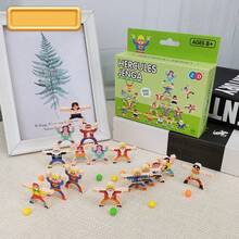 Juego de bloques de construcción apilables Jenga de fortachón, juguetes educativos para la interacción entre padres e hijos - Multicolor - Ver 6