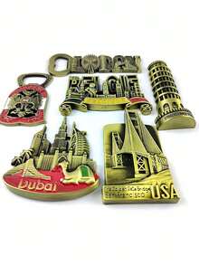 1 件，冰箱贴，旅游纪念品冰箱贴，可爱冰箱贴，白板贴，装饰性冰箱贴，可爱办公室贴，厨房用具，圣诞礼物，家居装饰 - 彩色 - 查看 2