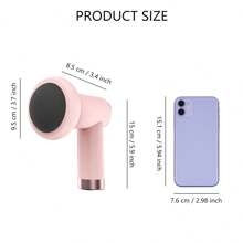 Electric Massager, Sports/Fitness & Home Use Multi-Function Portable Abdominal, Leg, Waist Massager, Handheld Beauty Device, Valentine's Day Gift - Pink - View 3