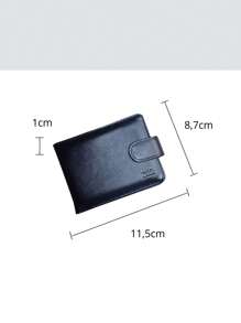 Men's Card Holder 100% Natural Genuine Leather Card Holder Premium Brand Quality Luxury Folding Style Slim Classic Thin Document CNH - 咖啡棕 - 查看 6