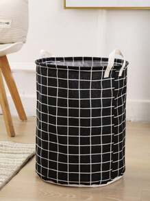 1 pieza Cesta de lavandería almacenamiento papelera Juguete Organizador plegable impermeable de tela Cesto de ropa sucia para cuarto de baño,dormitorio,sala de estar - Óxido marrón - Ver 3