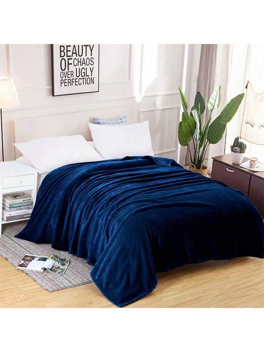 Bed Blankets & Towel Blankets - Navy Blue - View 1