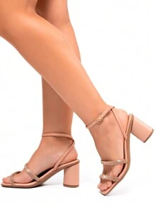 Lumiss Women Heeled Sandals - 藕粉色 - 查看 5