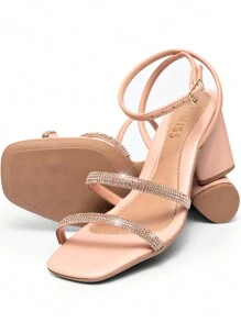 Lumiss Women Heeled Sandals - 藕粉色 - 查看 4