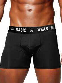 Kit 5 Basic Wear Quality Plain Boxer Briefs - 彩色 - 查看 3