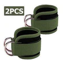 健身用健身踝带 - 臀踝袖回弹带，健身拉力器配件，适用于女性臀腿伸展器、髋部外展器和下肢锻炼器材（2 件）黑色/粉色/蓝色/绿色/紫色/红色/橙色/灰色，多种颜色 - 彩色 - 查看 12