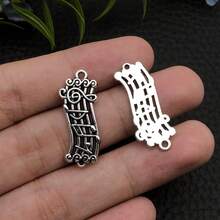 10/15pcs Mixed Styles Musical Instrument Charms  Music Sign Microphone Guitar Charms Artist Charms For Jewelry Making Bulk - One Size Fits All - View 11