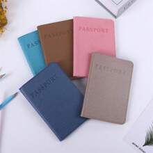 1 件定制文字护照夹，个性化护照夹，护照钱包，卡夹，学校用品，学生假期学校用品，节日礼物配件 - 正面文字定制 - 查看 4